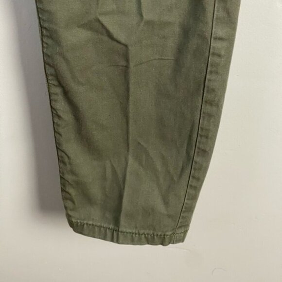 J Crew Mercantile army green slim fit utility cargo pants mid-rise size 6 - Picture 5 of 10